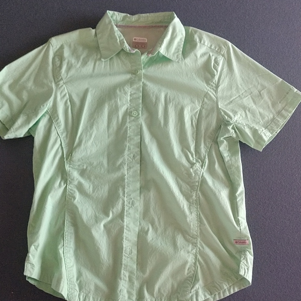 Lime green Columbia shirt